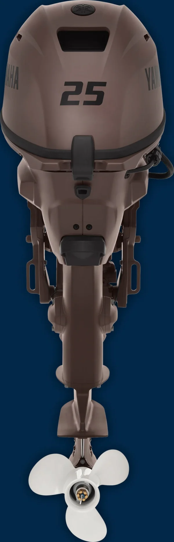 Yamaha 25 HP F25SWHC3 EFI OUTBOARD | Matte Brown | 15″ Shaft | Electric Start | Manual Tilt - Image 6